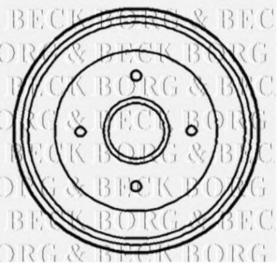 BORG & BECK bbr7188 -  Тормозной барабан